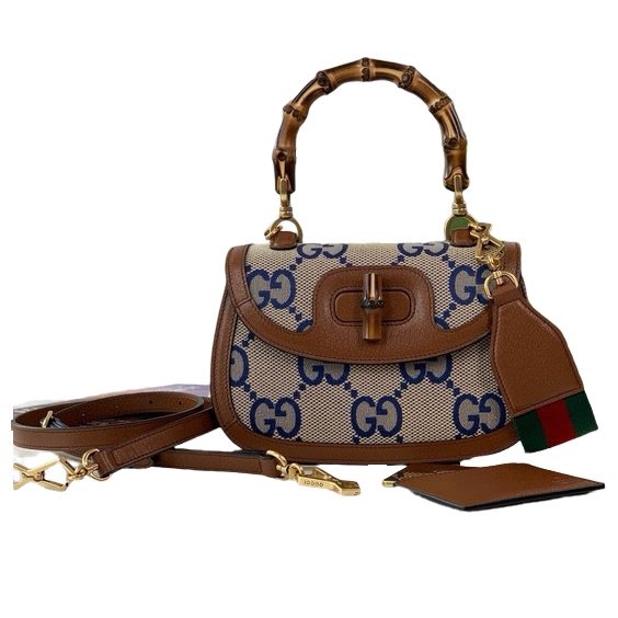 Gucci Bamboo 1947 Small Top Handle Bag - front view